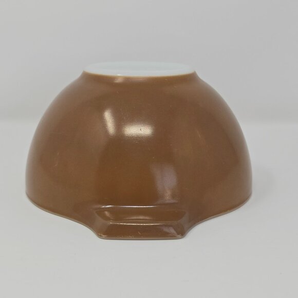 Vintage Pyrex 441 Cinderella Brown Town and Country Mixing Bowl 1.5 Pint - Picture 10 of 14